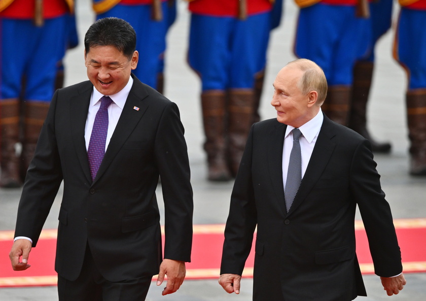 Russian President Vladimir Putin visits Mongolia