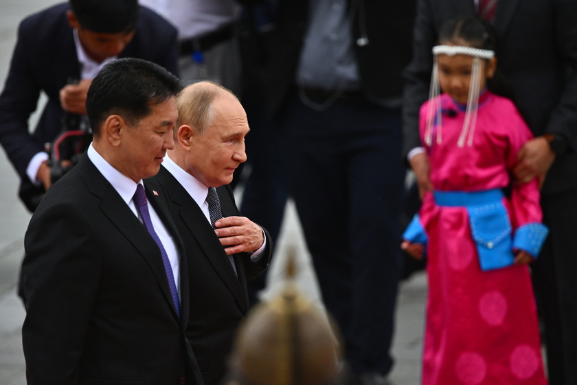 Russian President Vladimir Putin visits Mongolia