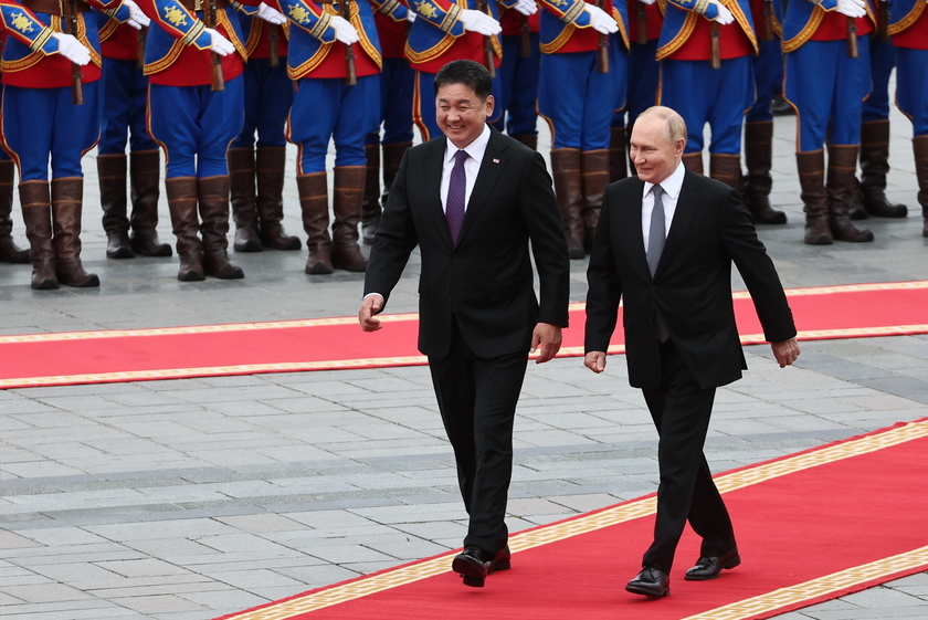 Russian President Vladimir Putin visits Mongolia