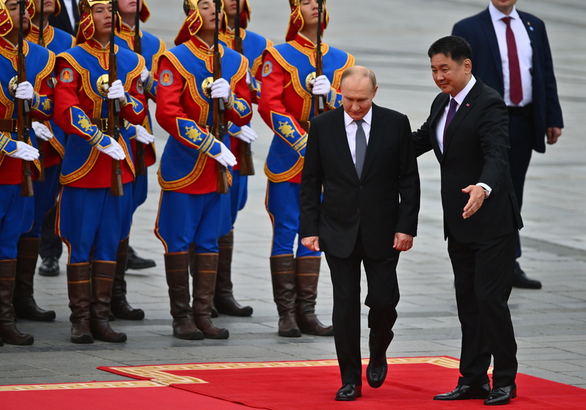 Russian President Vladimir Putin visits Mongolia