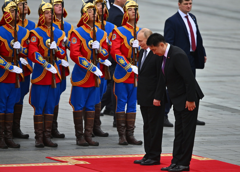 Russian President Vladimir Putin visits Mongolia