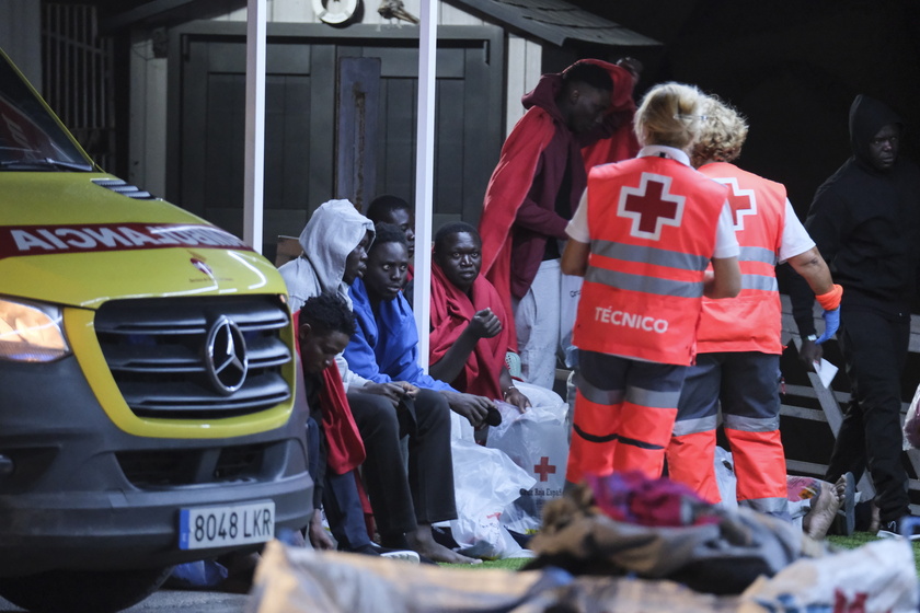 80 immigrants arrive to San Miguel de Abona harbor in Tenerife island