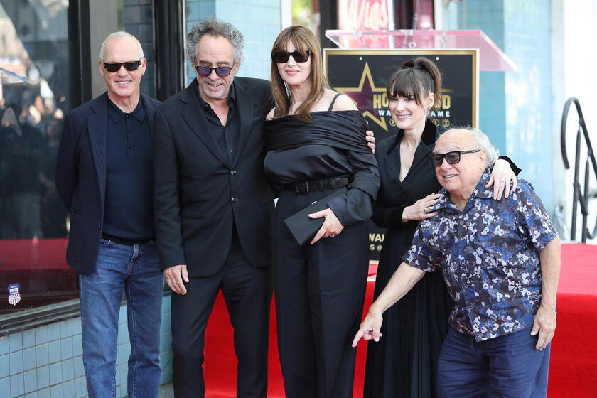 Tim Burton is honored with a star on the Hollywood Walk of Fame