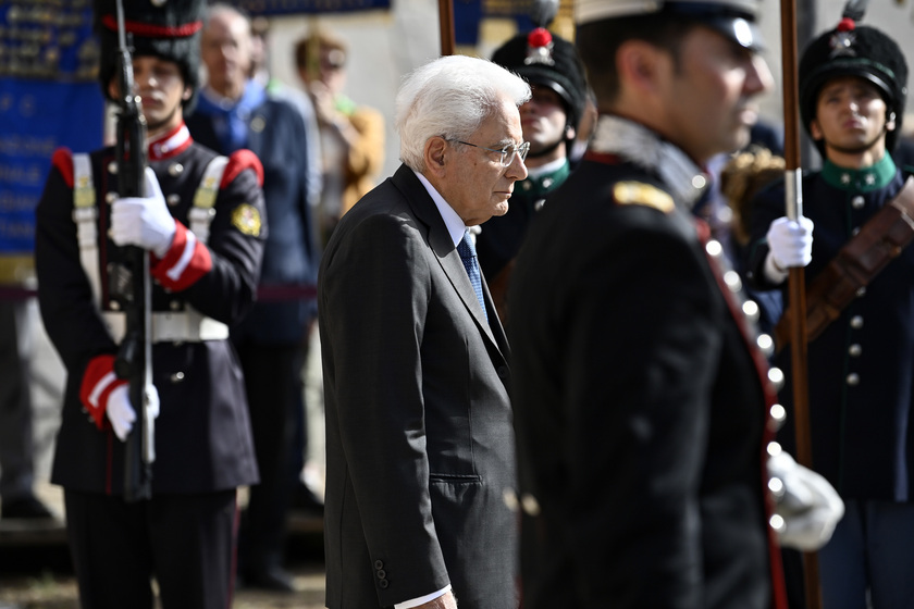 8 Settembre: Mattarella depone corona a Porta San Paolo