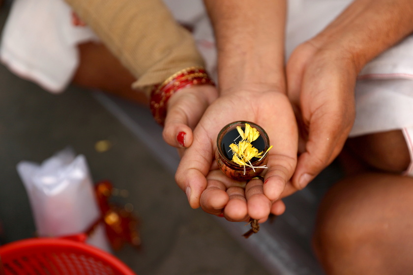 Annual Gangasagar Mela religious festival on Sagar Island, India