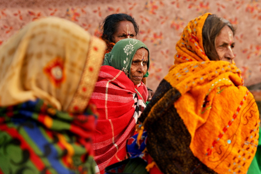 Annual Gangasagar Mela religious festival on Sagar Island, India