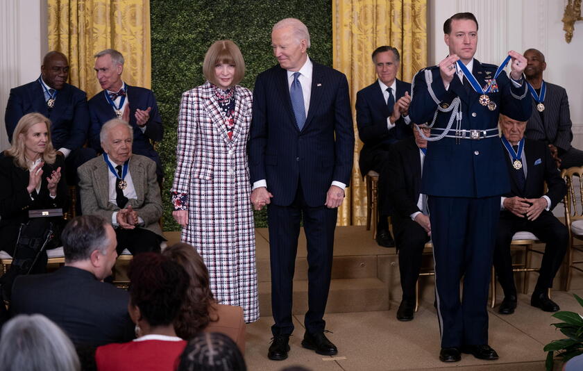 Joe Biden e Anna Wintour