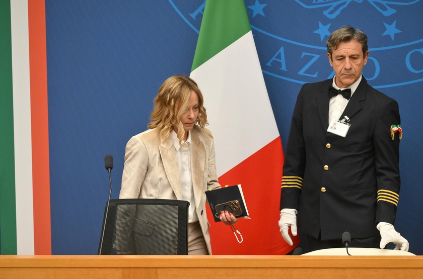 Italian Prime Minister Giorgia Meloni attends end-of-year press conference in Rome