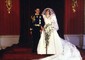 Diana Spencer e il principe Carlo dInghilterra, il giorno delle nozze il 29 luglio 1981, in carrozza al termine della cerimonia nuziale a Londra © Ansa