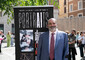 Il presidente residente AISM, Francesco Vacca, all'inaugurazione della mostra PortrAIts © Ansa