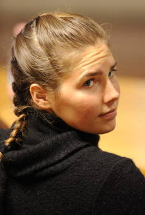 Amanda Knox in aula a Perugia © ANSA