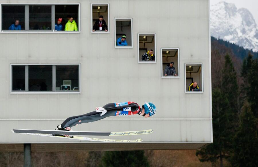 Michael Hayboeck si allena per torneo Quattro trampolini Sport Ansa.it