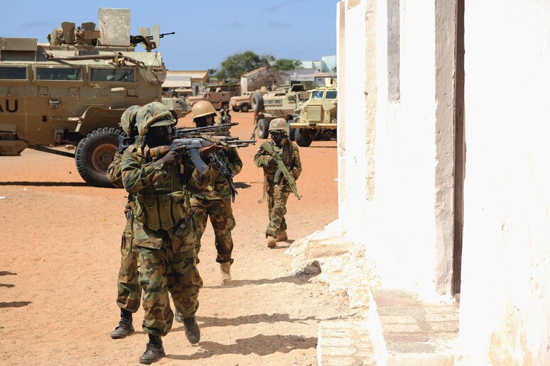 Le forze dell 'Unione africana a Mogadiscio - RIPRODUZIONE RISERVATA