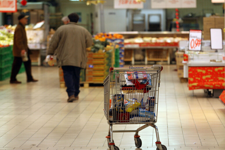 Un carrello per la spesa - RIPRODUZIONE RISERVATA