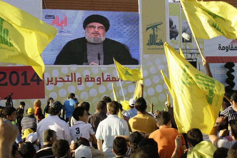 Manifestazione di Hezbollah in libano © ANSA/EPA