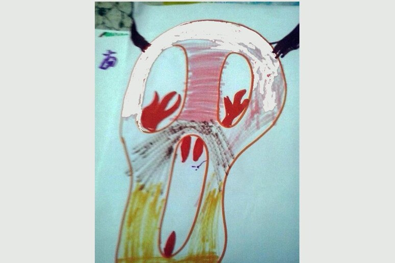 Il disegno di un bambino siriano, che ha interpretato così la guerra nel suo Paese (da Save The Children) - RIPRODUZIONE RISERVATA