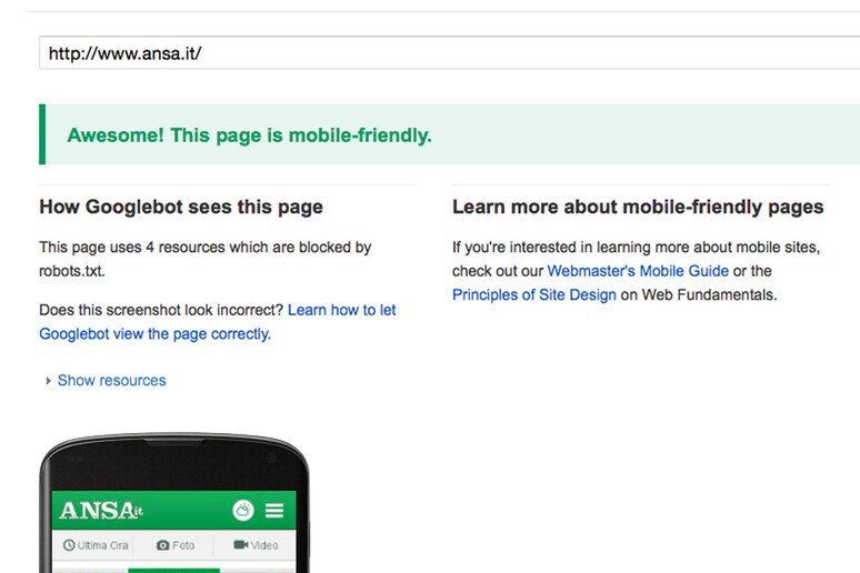 Nuovo algoritmo Google premia i siti mobile friendly - RIPRODUZIONE RISERVATA