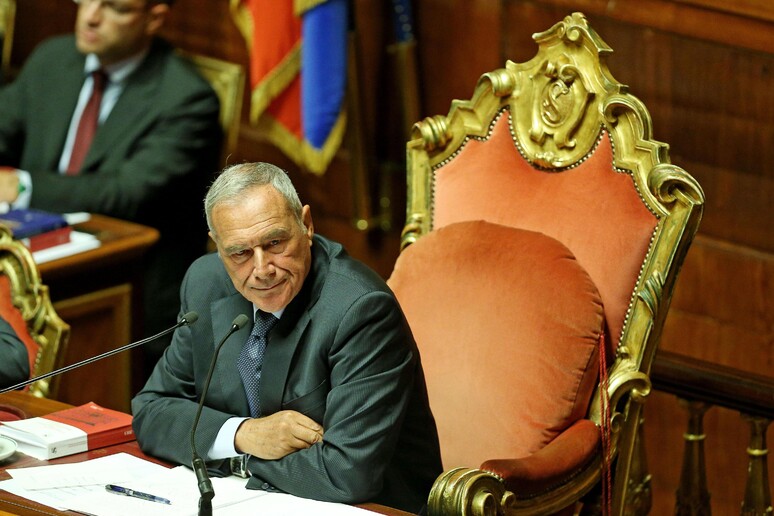 Il presidente del Senato, Pietro Grasso - RIPRODUZIONE RISERVATA