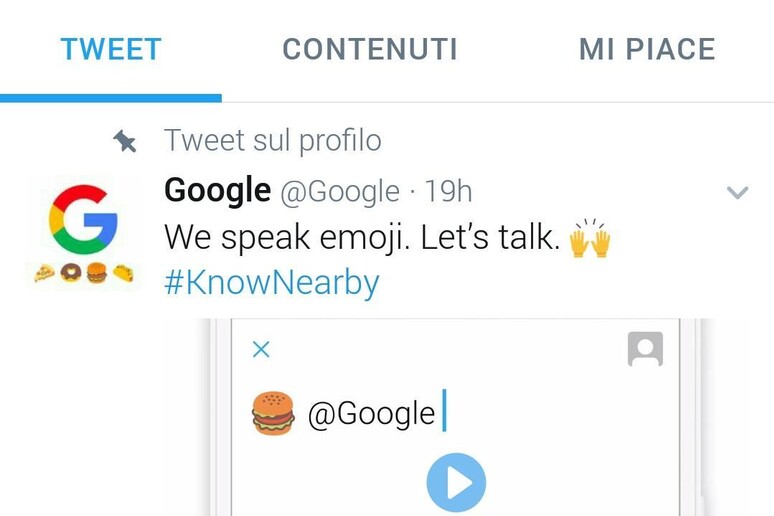 Google, ricerche con emoji via Twitter - RIPRODUZIONE RISERVATA