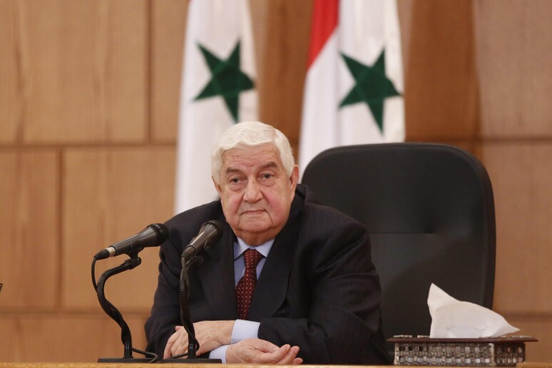 Il ministro degli Esteri siriano Walid al-Moallem - RIPRODUZIONE RISERVATA