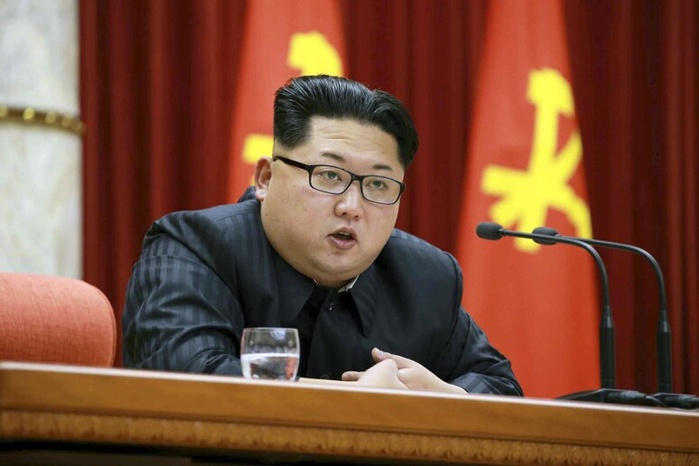 Il leader Nord Coreano Kim Jong-un © ANSA/EPA