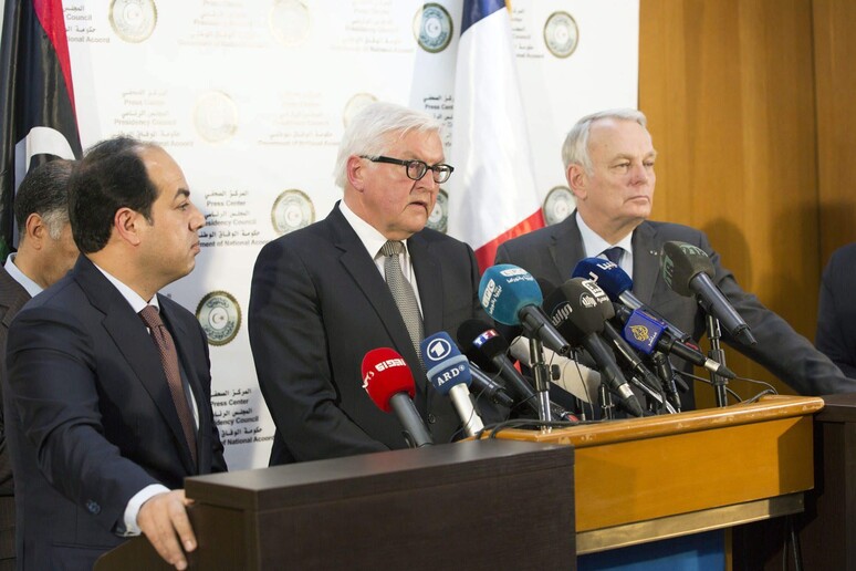 Steinmeier and Ayrault a Tripoli © ANSA/EPA