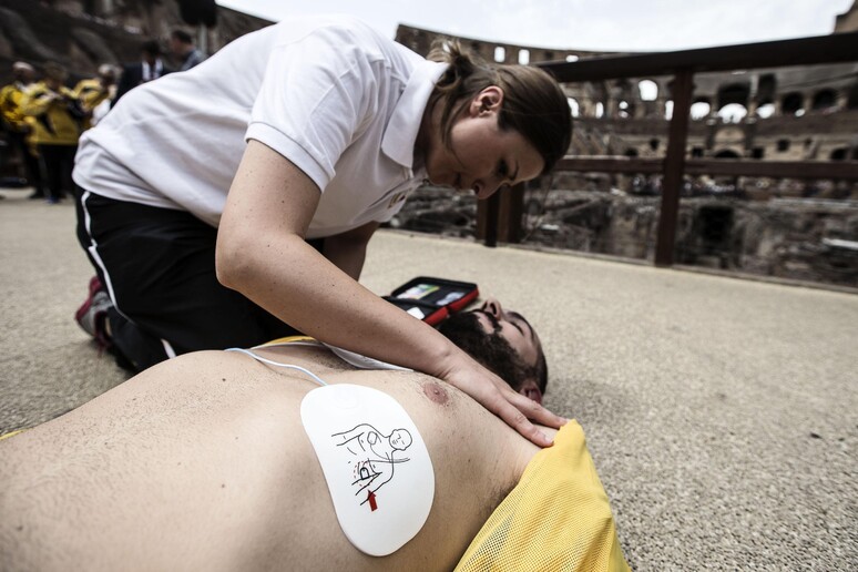 Presentazione Cardio-Protezione al Colosseo - RIPRODUZIONE RISERVATA