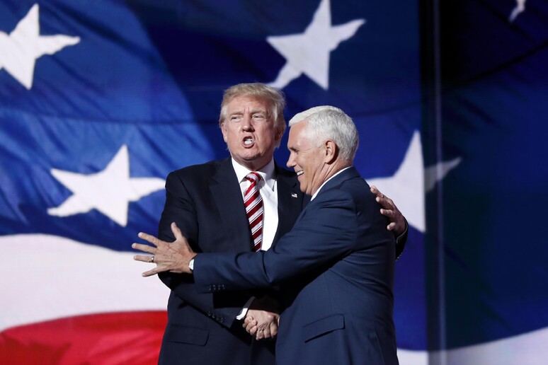 Mike Pence,Donald Trump © ANSA/AP