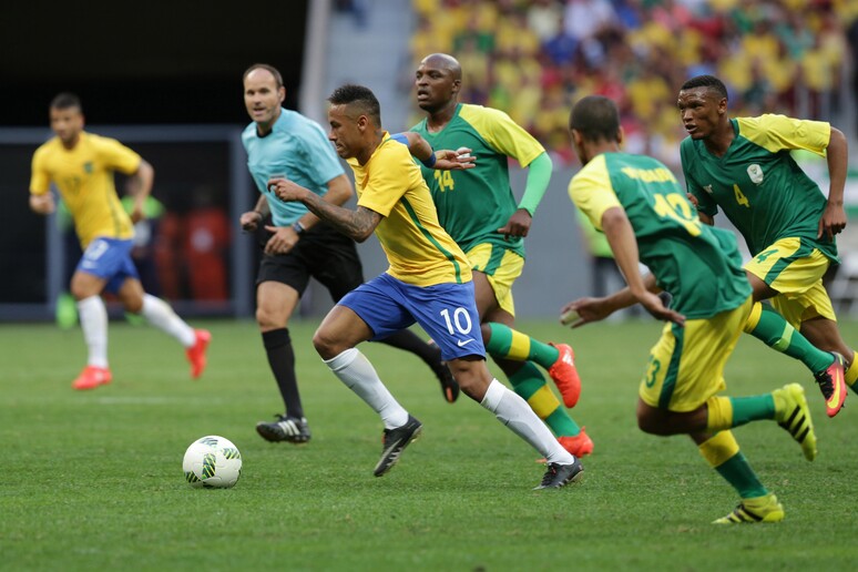 Neymar in Brazile-Sudafrica © ANSA/AP
