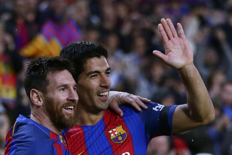 Lionel Messi,Luis Suarez © ANSA/AP