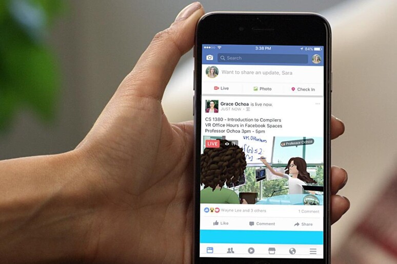 Facebook spinge su realtà virtuale, anche in dirette video - RIPRODUZIONE RISERVATA