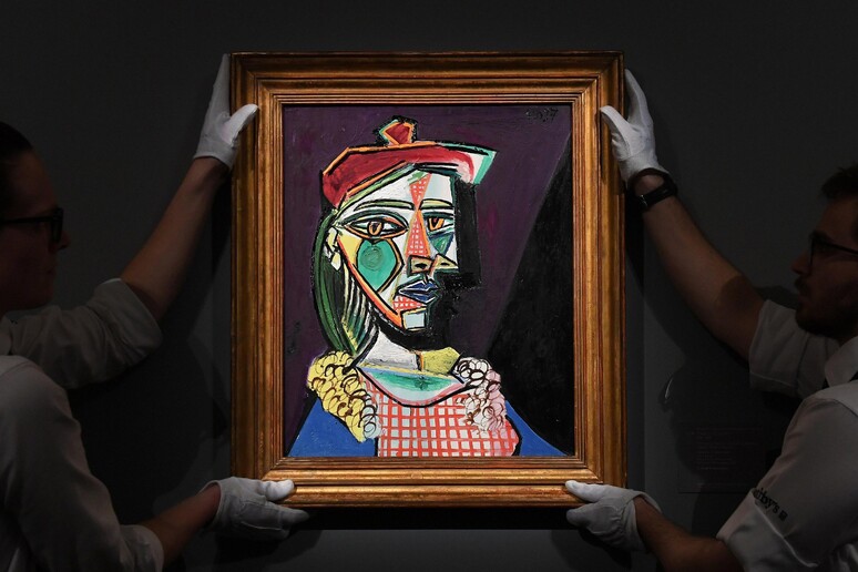 Femme au beret et a la robe quadrillee (Marie-Therese Walter) di Picasso, all 'asta da Sothebys ' - RIPRODUZIONE RISERVATA