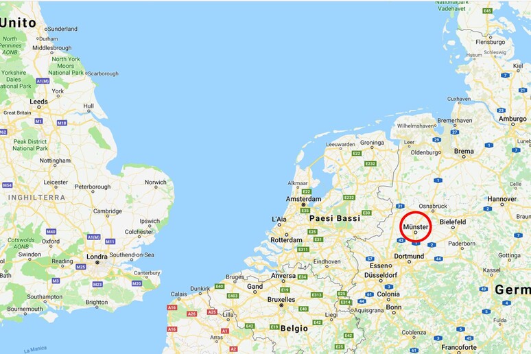 Munster, Germania - La mappa da Google - RIPRODUZIONE RISERVATA
