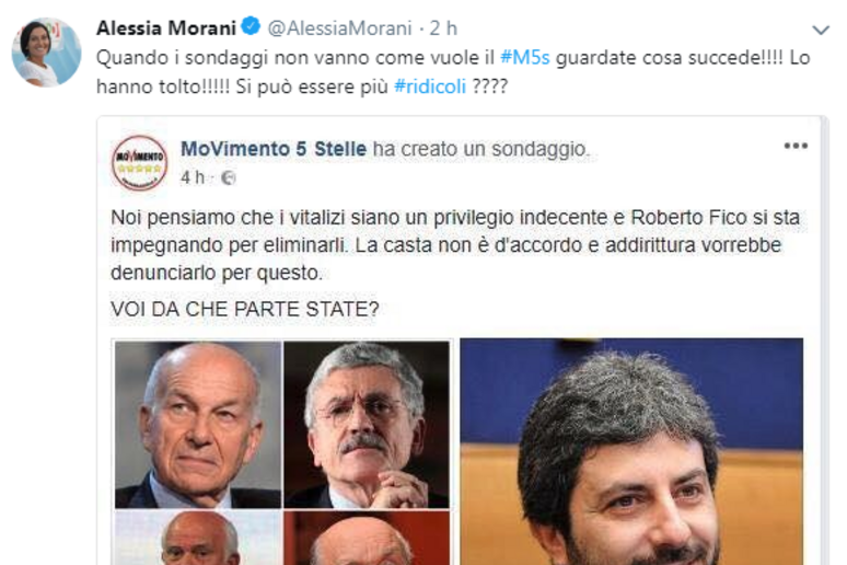 Il tweet di Alessia Morani - RIPRODUZIONE RISERVATA