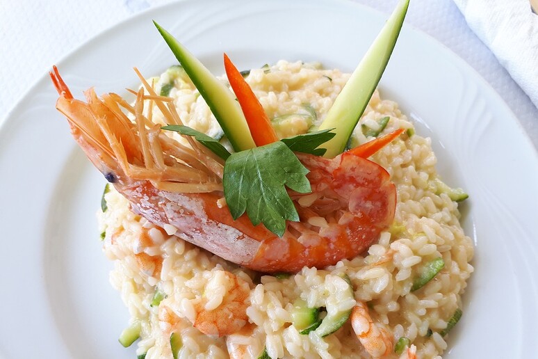 Risotto ai frutti di mare (fonte: Max Pixel) - RIPRODUZIONE RISERVATA