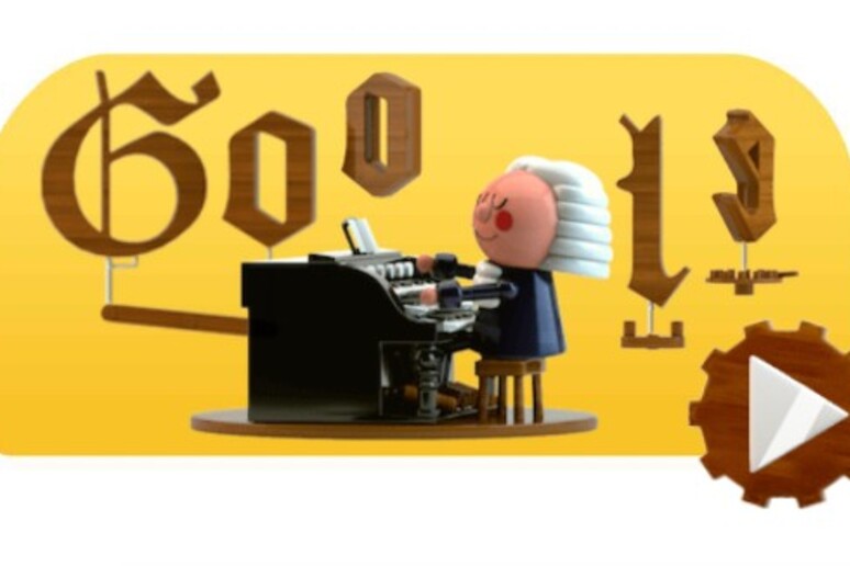 Il doodle interattivo dedicato a Bach - RIPRODUZIONE RISERVATA