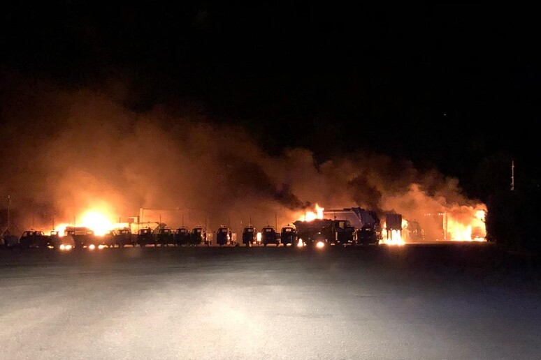 Foto incendio San Giovanni - RIPRODUZIONE RISERVATA