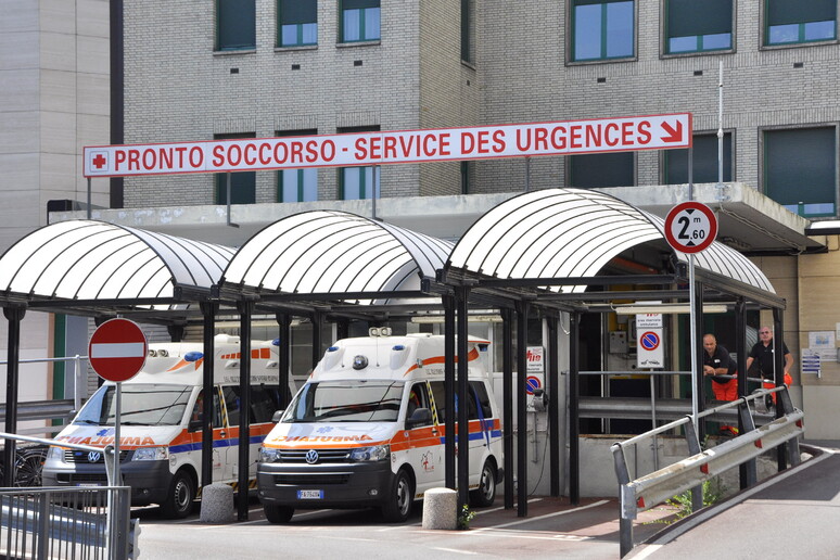 Il pronto soccorso dell 'ospedale Parini di Aosta - RIPRODUZIONE RISERVATA