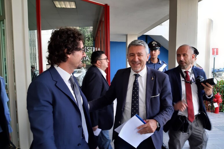 Mancini e Toninielli - foto Lega - RIPRODUZIONE RISERVATA