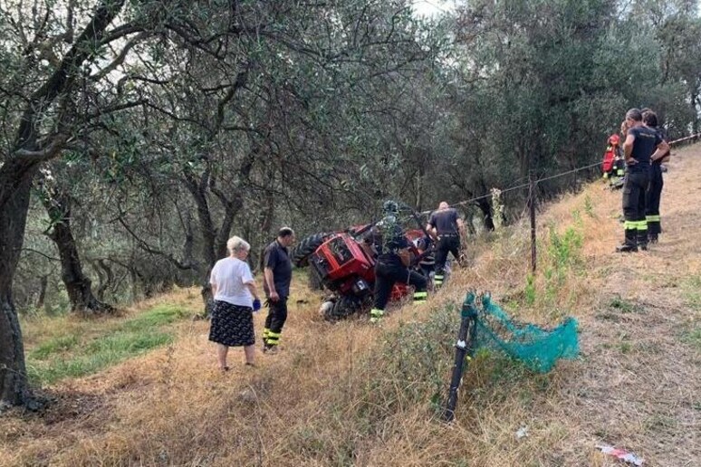 Incidente con trattore a Dolcedo - RIPRODUZIONE RISERVATA