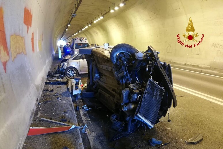 Incidente a Torriglia - RIPRODUZIONE RISERVATA