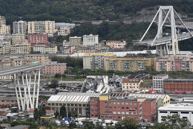 Il Ponte Morandi - RIPRODUZIONE RISERVATA