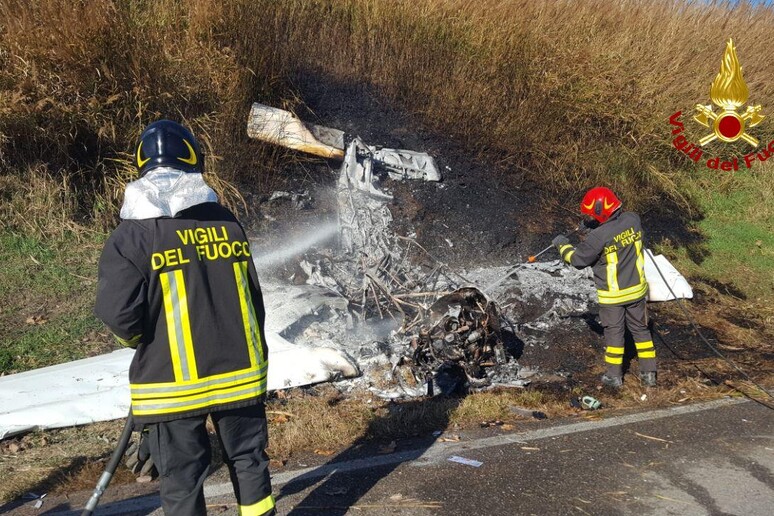 L 'ultraleggero precipitato a Malacappa, nel Bolognese - RIPRODUZIONE RISERVATA