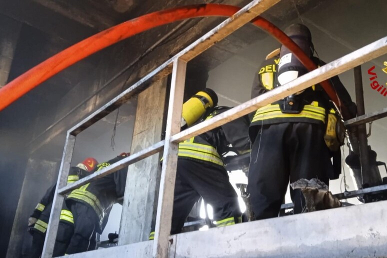 Incendio al depuratore di Voltri - RIPRODUZIONE RISERVATA