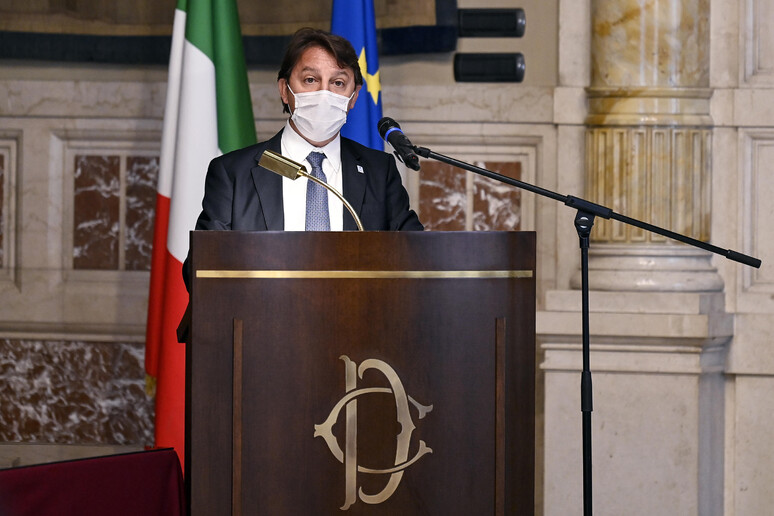 Pasquale Tridico durante la presentazione del Rapporto nella Sala della Regina della Camera dei Deputati, Roma, 12 luglio 2021 (archivio) - RIPRODUZIONE RISERVATA