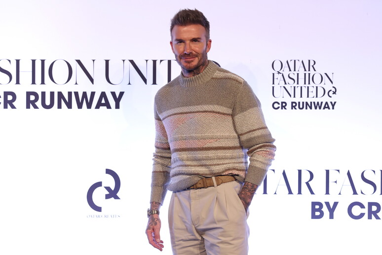 David Beckham Qatar Fashion United at 974 Stadium in Doha December