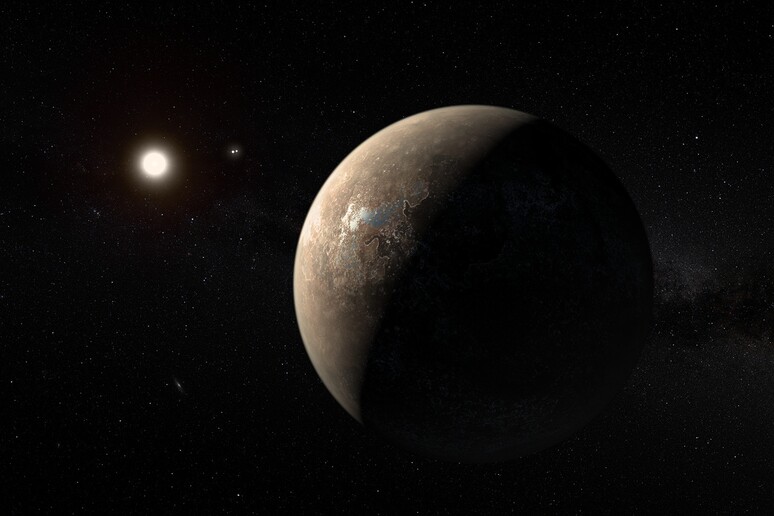 Rappresentazione artistica del pianeta Proxima Centauri b (fonte: ESO/M. Kornmesser) - RIPRODUZIONE RISERVATA