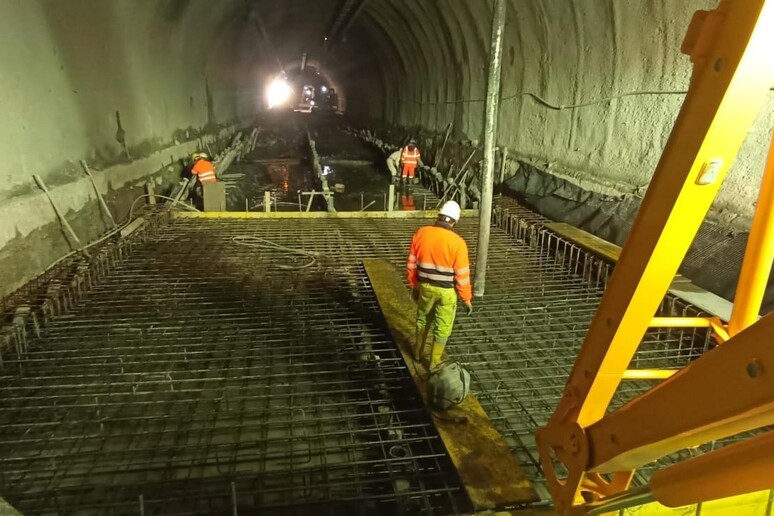 Lavori al tunnel delle Ferriere - RIPRODUZIONE RISERVATA