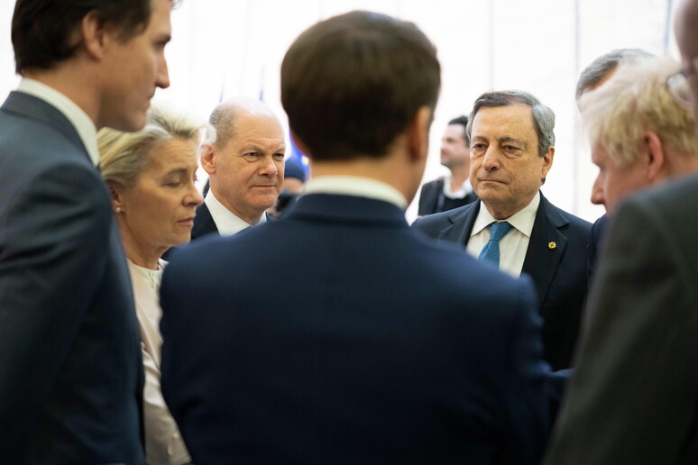 Draghi a Bruxelles © ANSA/EPA