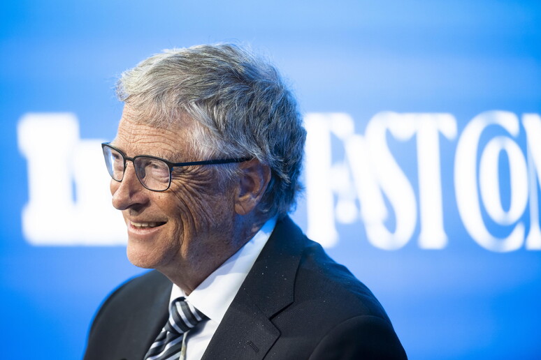 Bill Gates al World Economic Forum a Davos © ANSA/EPA